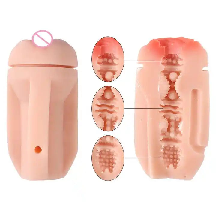 Beer Bottle-Inspired Realistic Vagina Masturbation Cup for Men
