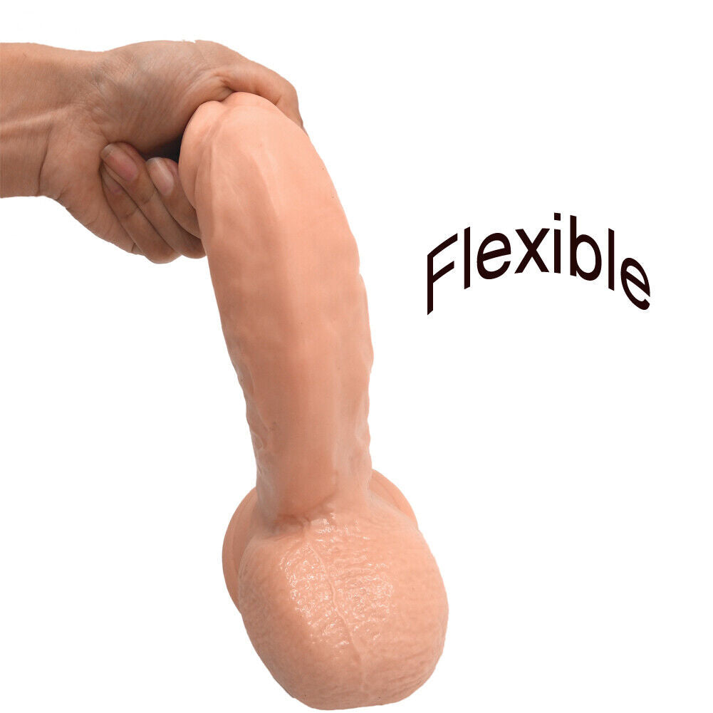 Realistic Large Dildo with Strap-On for Anal & Vaginal Pleasure
