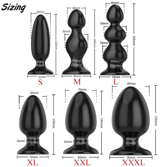 Monster Dildo - Thick, Massive Anal Butt Plug for Intense Pleasure (Medium)