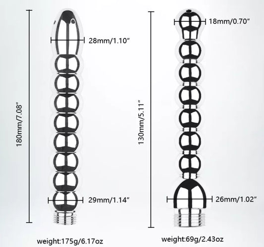 Metallic Vaginal & Anal Irrigator Set