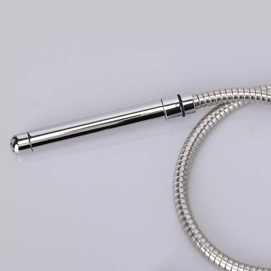 Stainless Steel 3-Cap Shower Enema Kit - Metal Douche for Anal & Vaginal Cleansing