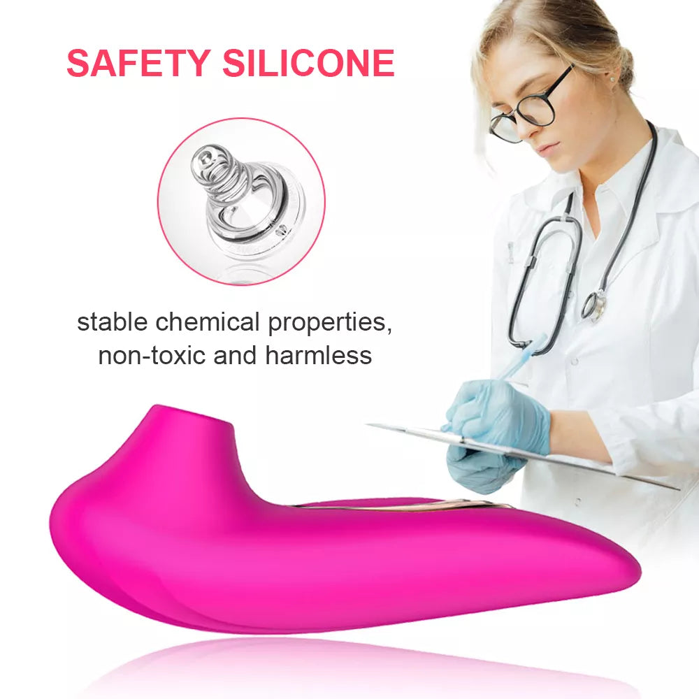 Silicone Clitoral Sucking Vibrator - Powerful Massager & Pleasure Toy for Women