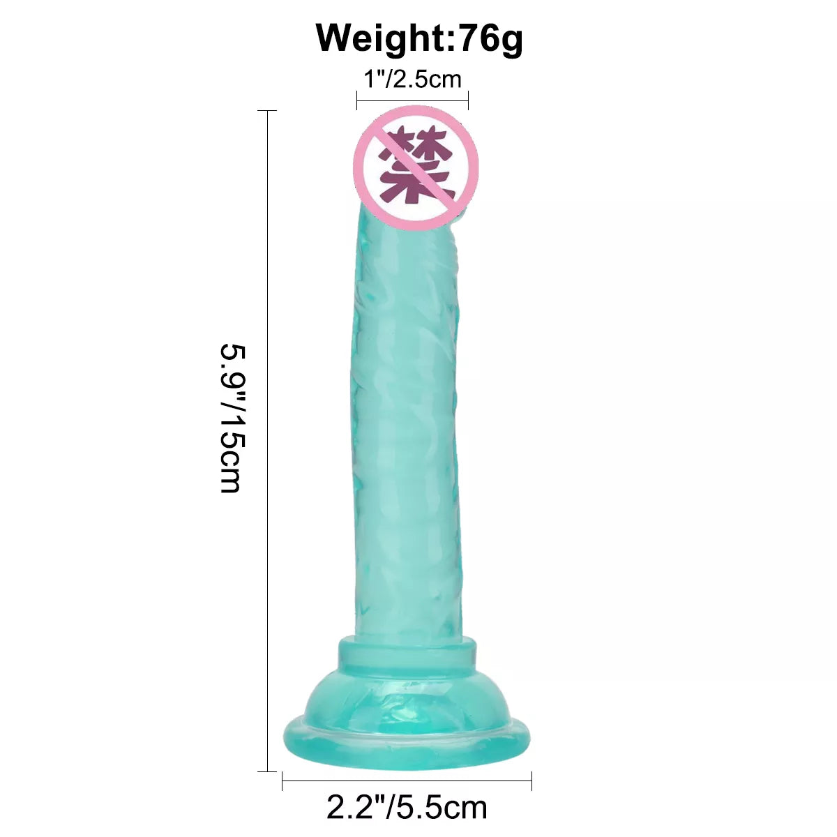 Realistic Black TPE Dildo Without Balls - Strong Suction Cup Toy for Women
