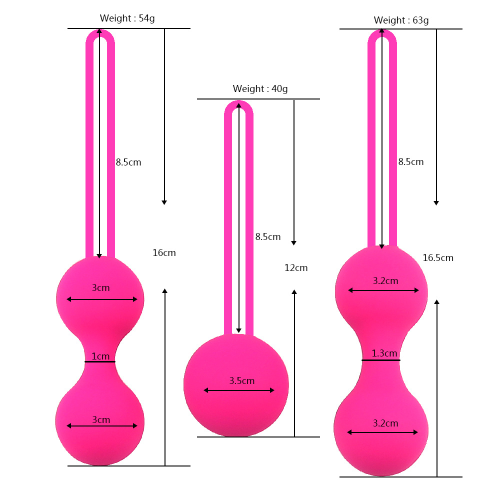 Silicone Kegel Exercise Balls - Vaginal Tightening Yoni Eggs for Women