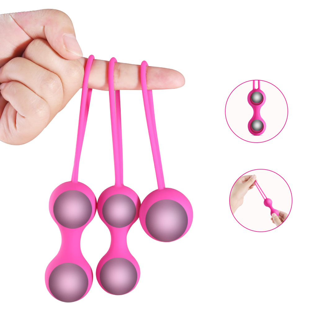 Silicone Kegel Exercise Balls - Vaginal Tightening Yoni Eggs for Women