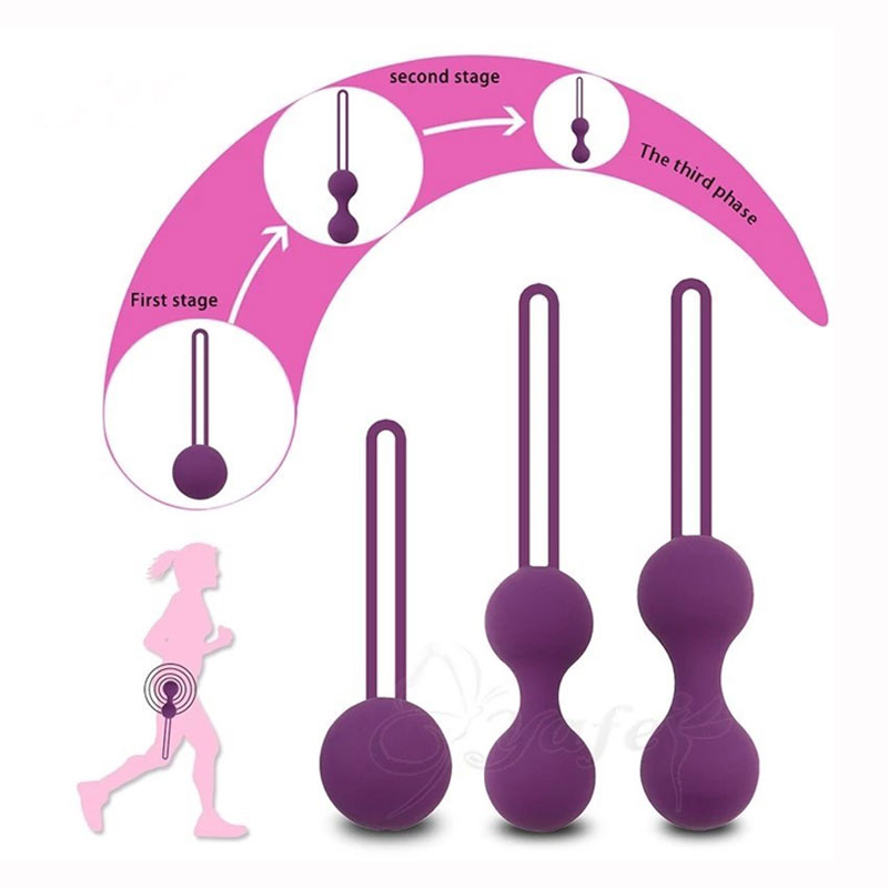 Silicone Kegel Exercise Balls - Vaginal Tightening Yoni Eggs for Women