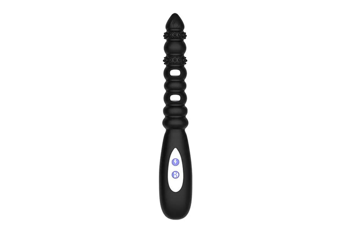 Nine-Section Silicone Anal Plug with Remote Control - Prostate Massager & Vibrating Pleasure Toy