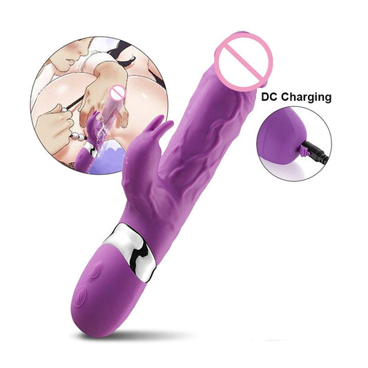 7-Mode Rabbit Dildo Vibrator - Adult Toy for Women with Powerful Vibration