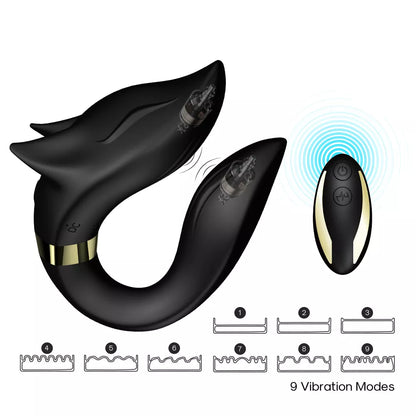 Wearable Electric Vibrator with Wireless Remote Control - Rechargeable Strap-On Sex Toy for Couples