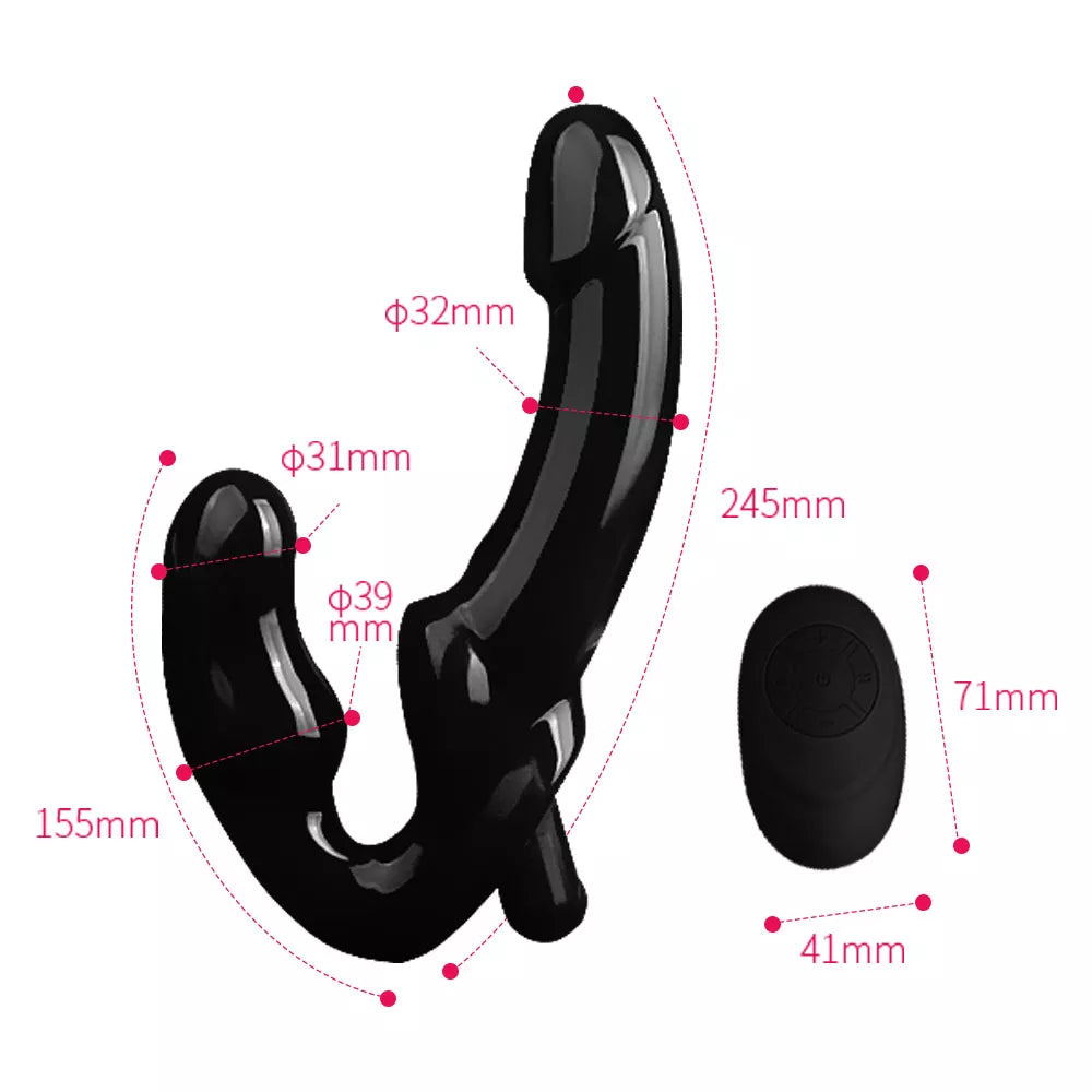Waterproof Strapless Vibrator - Double-Ended Dildo