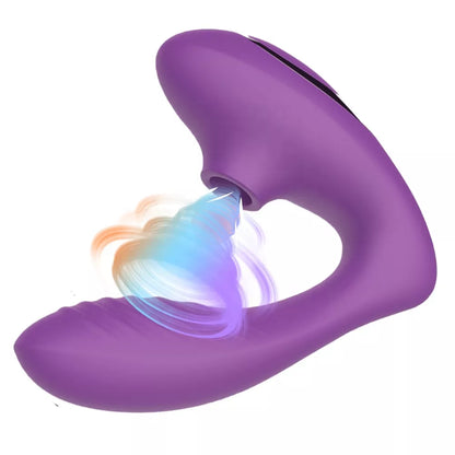 Magnetic Remote Control Clitoral Sucking Vibrator - G-Spot & Oral Stimulation Toy