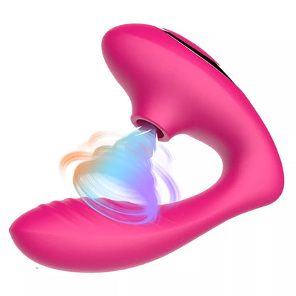 Magnetic Remote Control Clitoral Sucking Vibrator - G-Spot & Oral Stimulation Toy