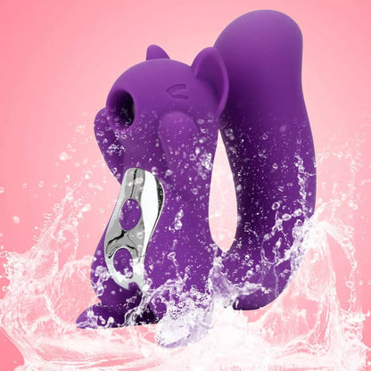 Mini Squirrel Suction Vibrator - Multifunctional G-Spot & Clitoral Sucking Toy