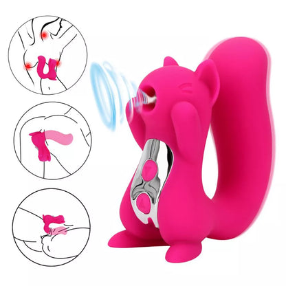 Mini Squirrel Suction Vibrator - Multifunctional G-Spot & Clitoral Sucking Toy