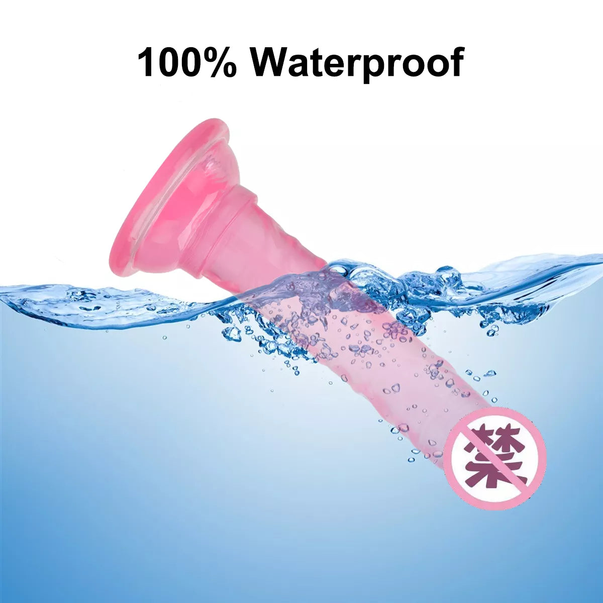 Realistic Black TPE Dildo Without Balls - Strong Suction Cup Toy for Women