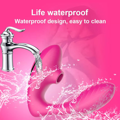 Magnetic Remote Control Clitoral Sucking Vibrator - G-Spot & Oral Stimulation Toy