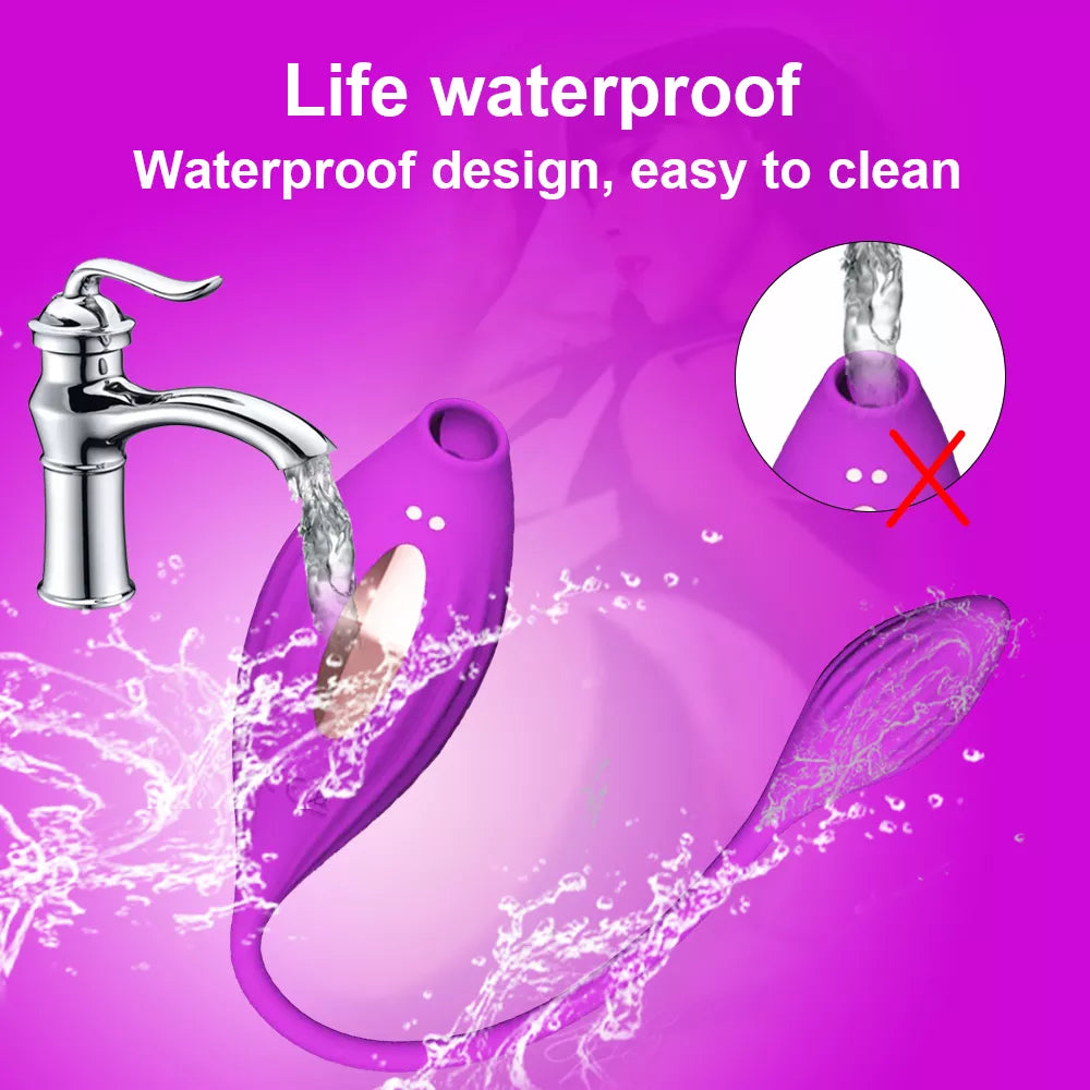 Adult Waterproof Oral Suction Nipple Vibration Clitoral Sex Toys Female Sex Sucking Vibrator