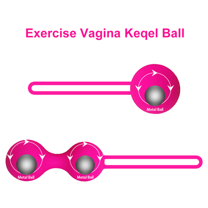 Silicone Kegel Exercise Balls - Vaginal Tightening Yoni Eggs for Women